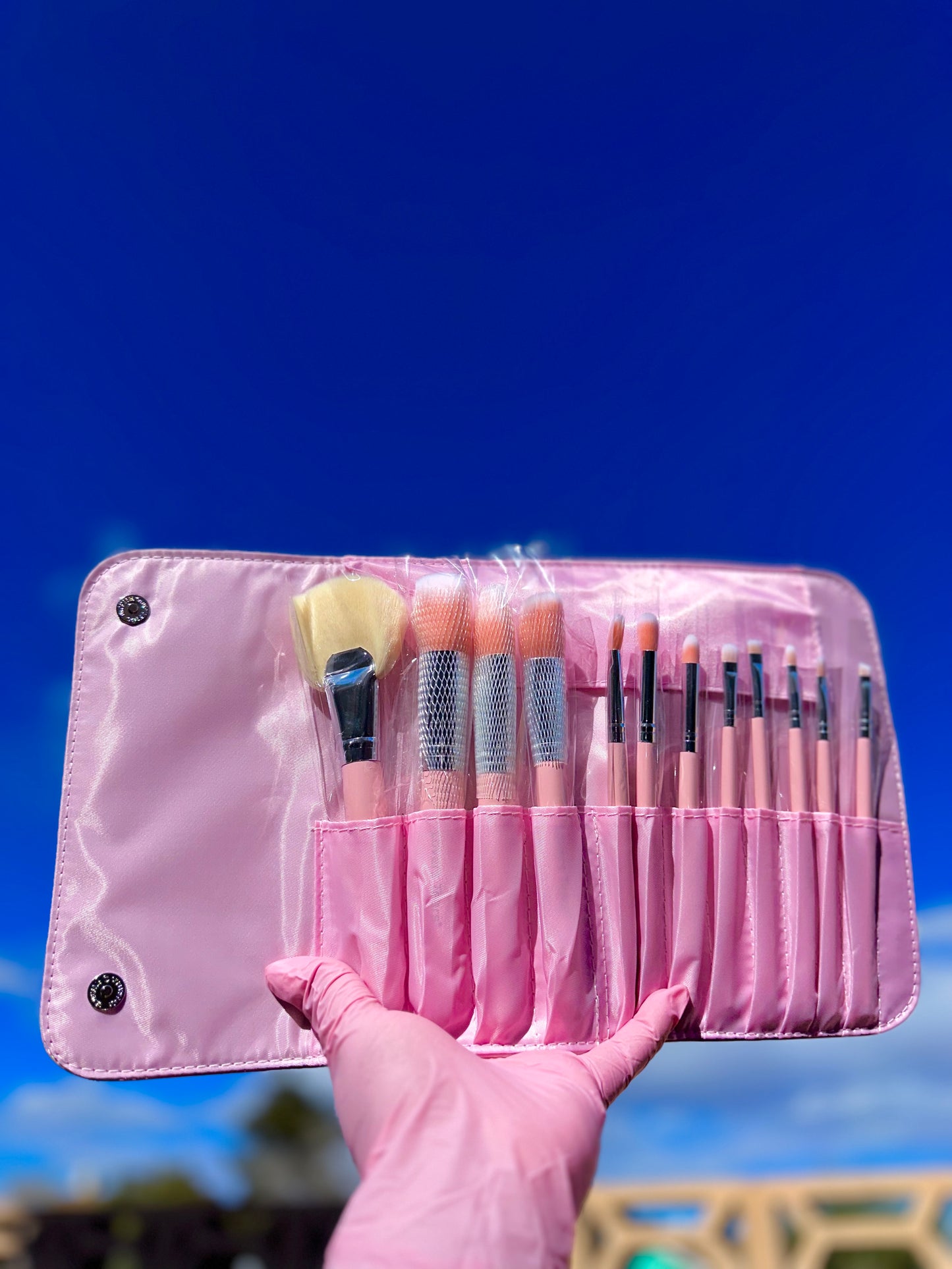 Makeup Brush Set - Barbie Pink