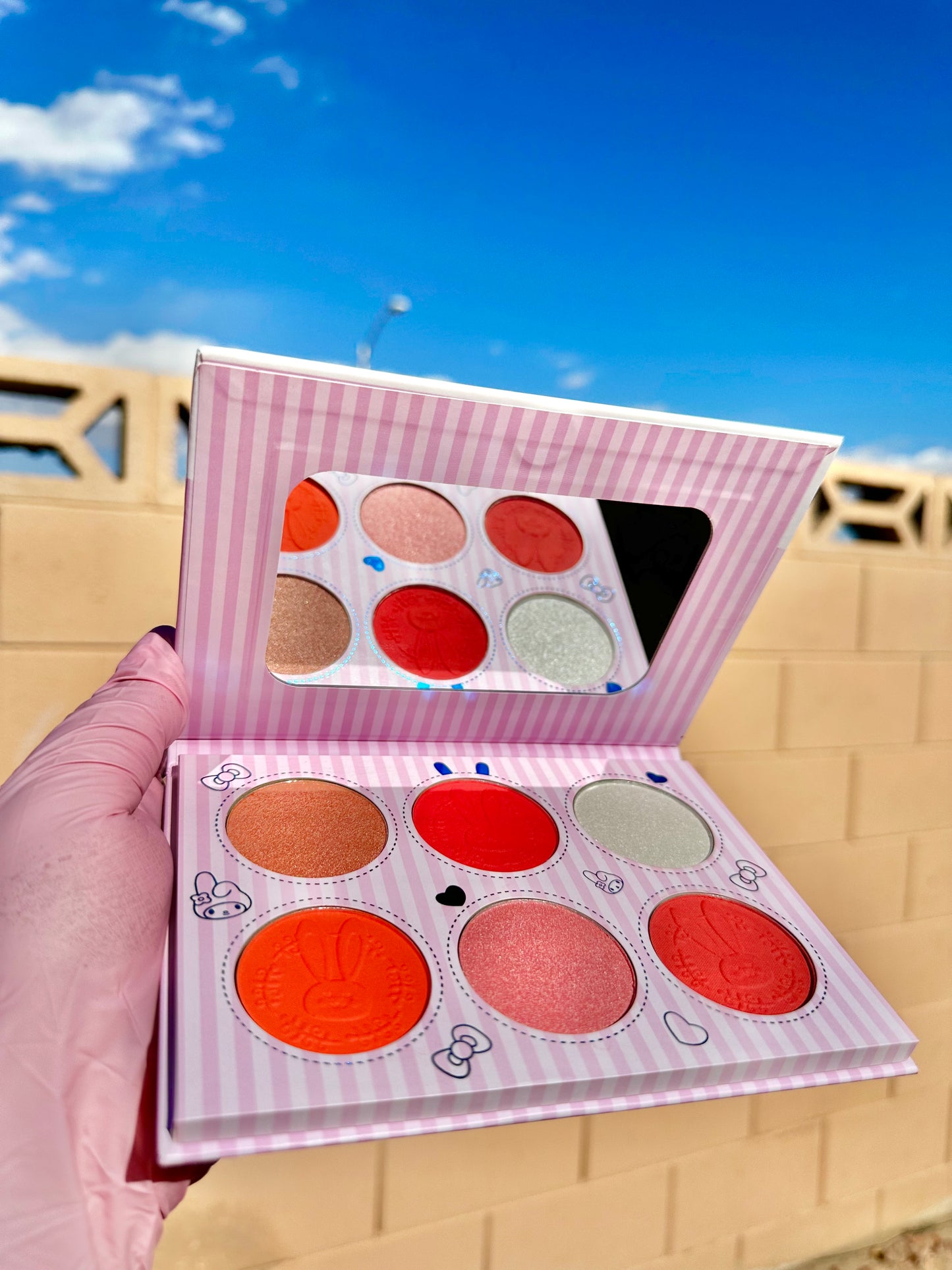 Kuromi & My Melody Face Palette Blushes