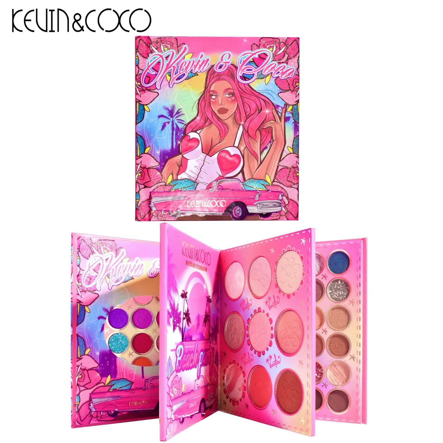 KEVINCOCO 69 color super runner hot girl sweet cool Eyeshadow palette