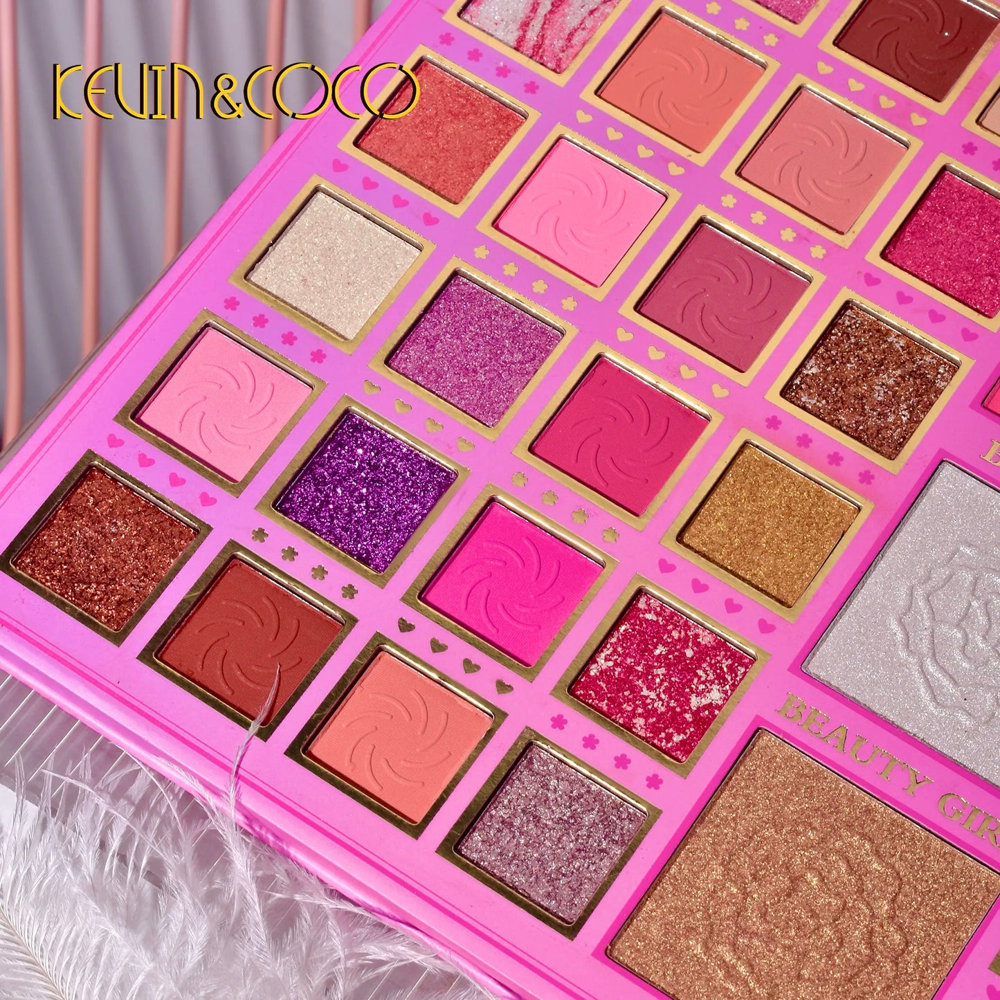 KEVIN&COCO 60colour rose girl eyeshadow palette