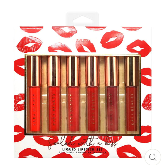 Kara Beauty SEALED WITH A KISS 6-Piece
Liquid Lipstick