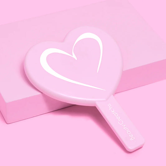 HEART SHAPED HANDHELD MIRROR